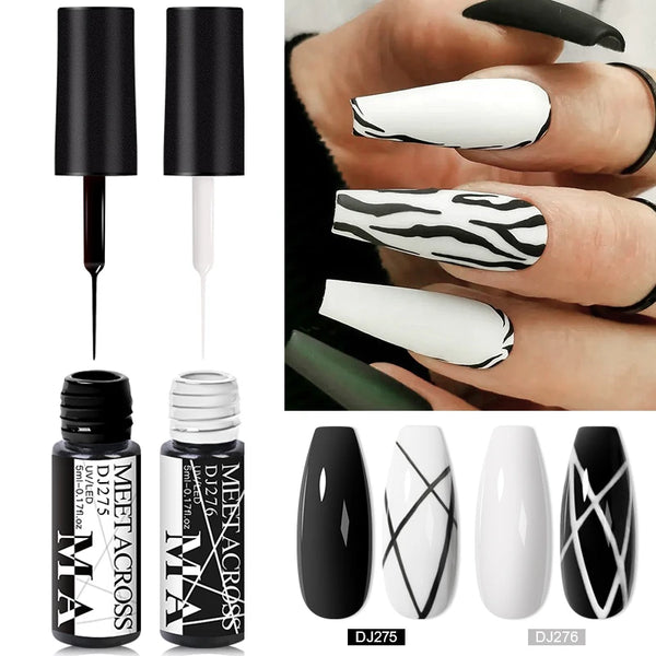 Elegant Line Drawing Gel Polish for Nail Art - 28 Holographic Colors for Stunning Fall Nails and UV Nail Supplies
